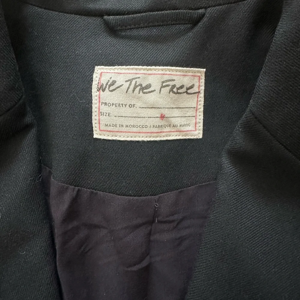 FREE PEOPLE We The Free Block Party Blazer in Black